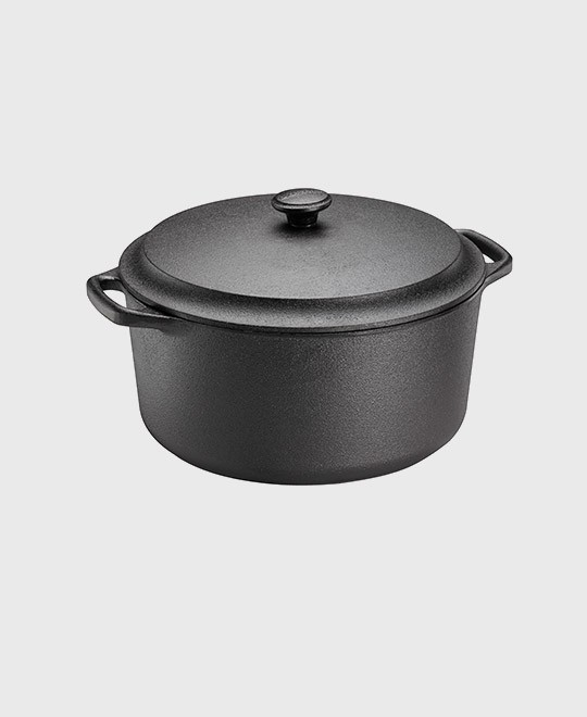 Casserole round 7 L iron lid