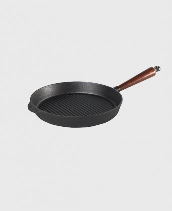 Stekpanna rak kant 20 cm med trähandtag